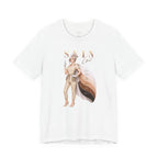 White Skin Girl Fitz I Radiant esthetician graphic t-shirt featuring Fitzpatrick spectrum cape design
