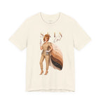 Natural Skin Girl Fitz 2 Balance esthetician graphic t-shirt featuring Fitzpatrick spectrum cape design