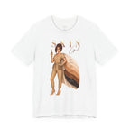 White Skin Girl Fitz 3 Golden esthetician graphic t-shirt featuring Fitzpatrick spectrum cape design