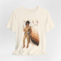 Natural Skin Girl Fitz 4 Resilient esthetician graphic t-shirt featuring Fitzpatrick spectrum cape design