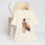 Natural Skin Girl Fitz 5 Powerful esthetician graphic t-shirt featuring Fitzpatrick spectrum cape design